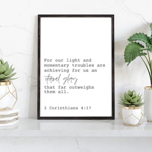 Bible Verse Printable Modern Wall Art 2 Corinthians Inspirational Wall Art Mother&#39;s Day Gift Christian Home Decor Minimalist Design