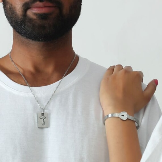 Heart Lock Bracelet & Key Necklace – Stock Choice