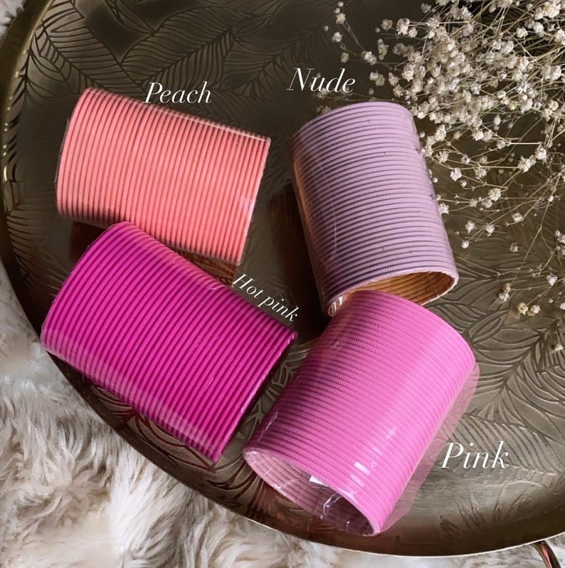 Plain pink bangles clearance