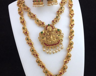 Gold Laxmi Pendant - Etsy