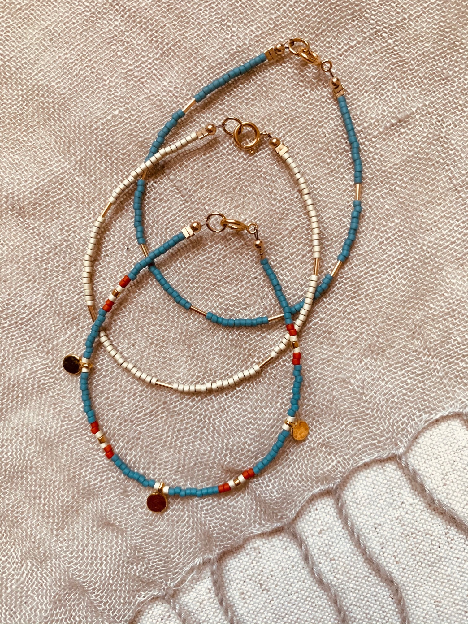 Three Bead String Bracelet – Atelium Jewelry