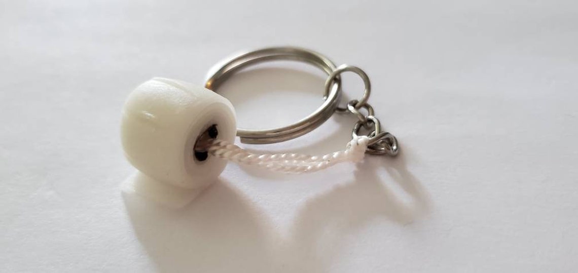 Toilet Paper Keychain Miniature Toilet Paper Key Chain Made Etsy