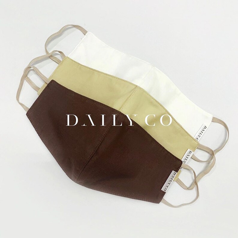 3Layer Mask Tight Weave Cotton Mask Cotton Face Mask Face Etsy