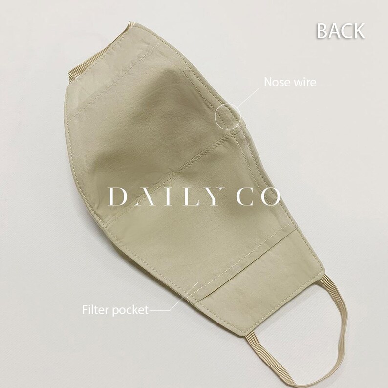 3Layer Mask Tight Weave Cotton Mask Cotton Face Mask Face Etsy