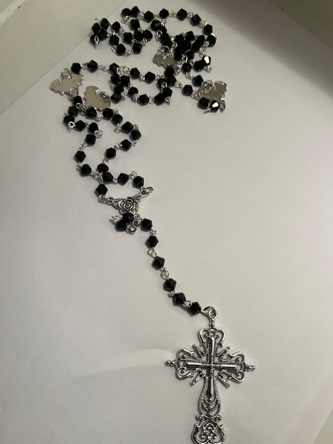Rosary Gothic Fine Jewelry Gothic Rosary Parts, Crucifix And