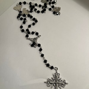 Nancy D. Rosary Necklace, Gothic Bat Rosary