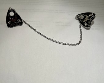 Gothic planchette collar pins