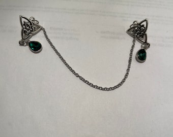 Celtic knot collar pins