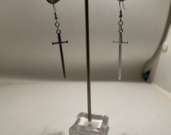Vlad the Impaler  stainless steel sword earrings