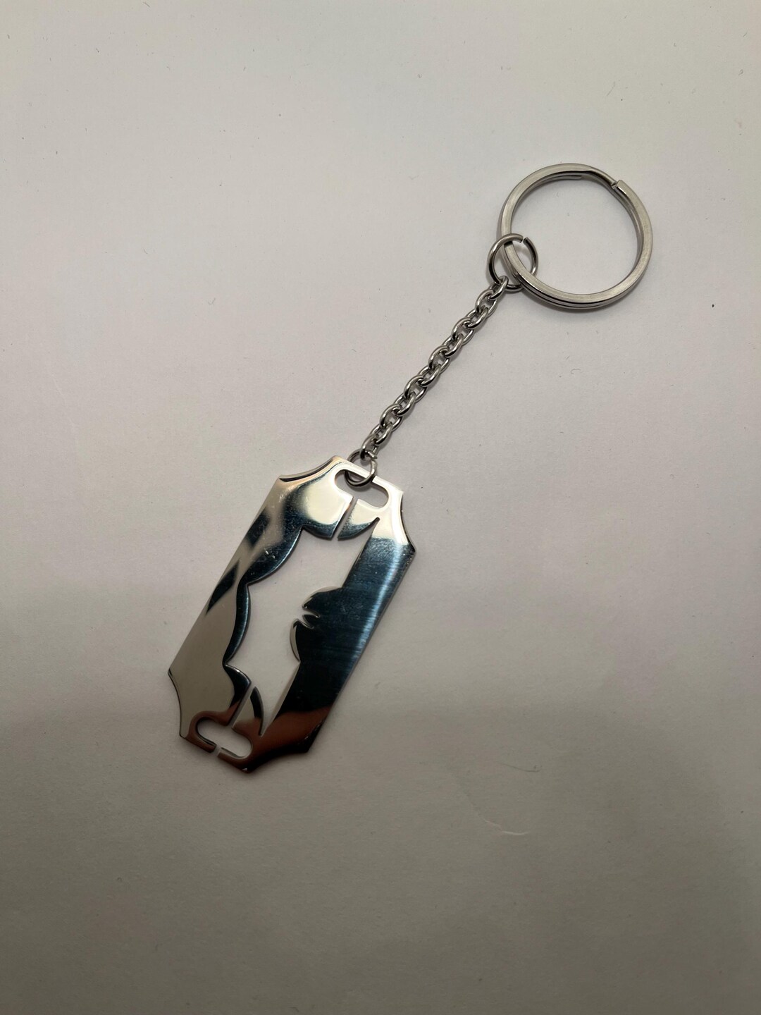 Razor Blade Bat Keychain Stainless Steel - Etsy