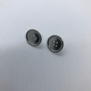 Stainless Steel Caraline Button Eye Earrings, Unisexual
