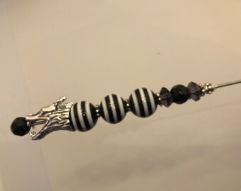 Beetlejuiceey Sandwrm Hat Pin, Shawl Pin, Hijab Pin