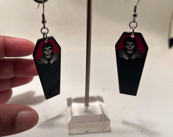Misfits Coffin Earrings