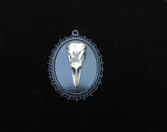 Raven Skull Pendant