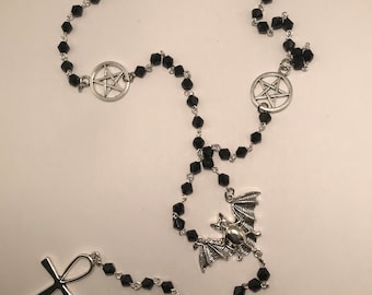 Vampire Rosary, gothic necklace