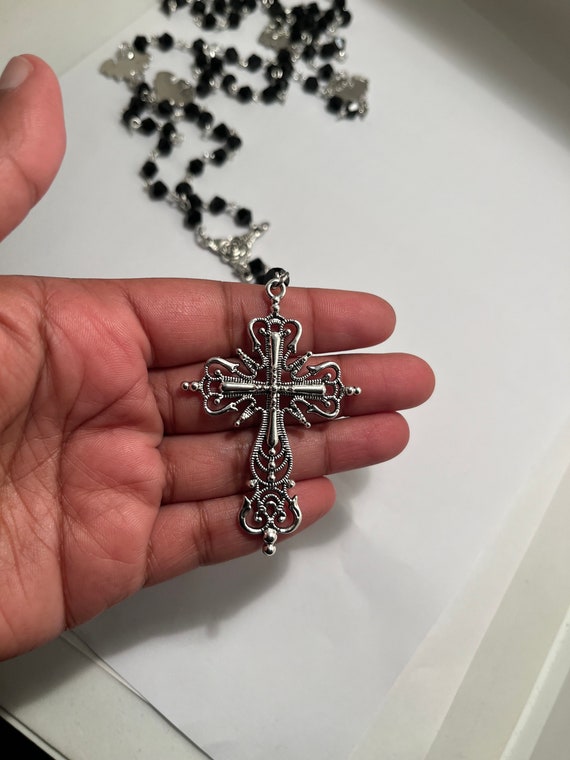 アクセサリー archive COOTIE Rosary Necklace cross Nancy D. Rosary Necklace, Gothic Bat Rosary - Etsy