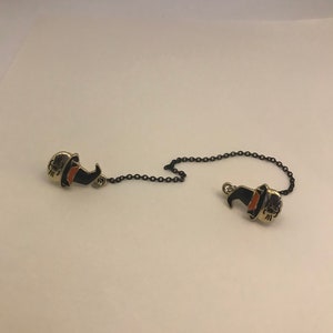 Salem Cat Collar Pins, Cat Collar Pins, Cat Bracelet, Witch&#39;s Familiar Jewellery
