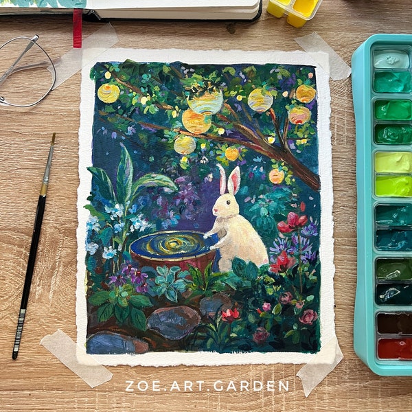 Gouache Painting - Etsy