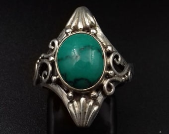 Beautiful Turquoise stone sterling silver ring