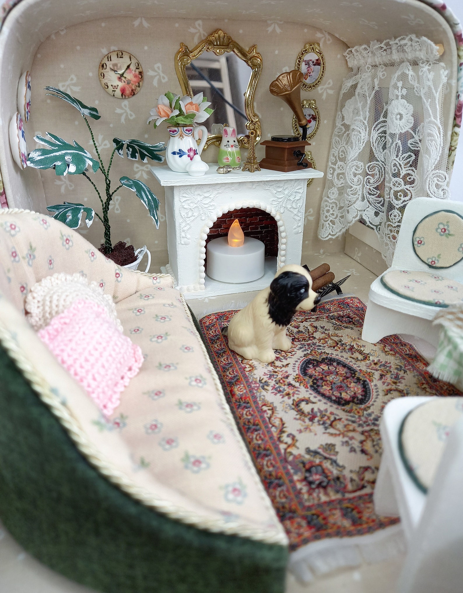 Small toy house Dollhouse miniature furniture Miniature Etsy