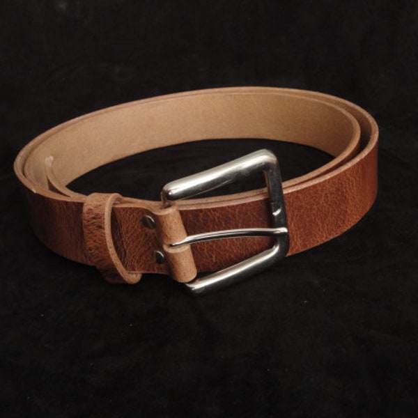 1.5 " Distressed Buffalo Leather Belt