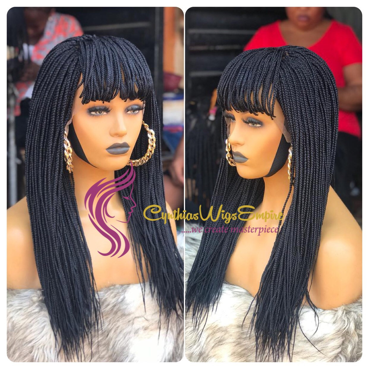  Box Braids With Bangs
