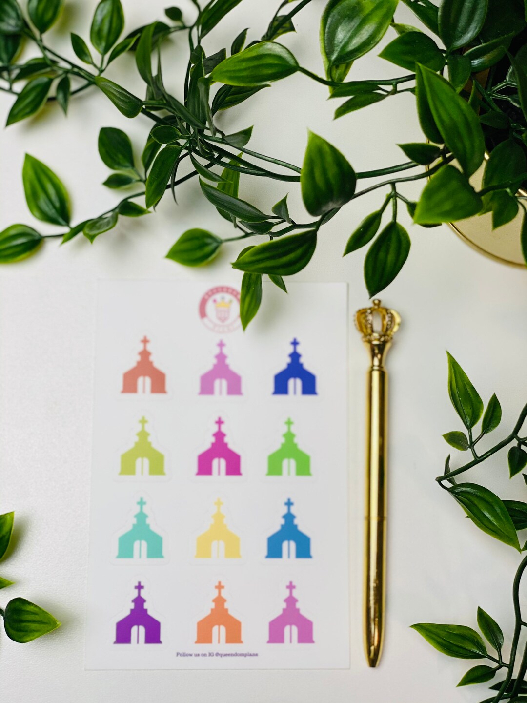 Church Sticker Sheet - Etsy