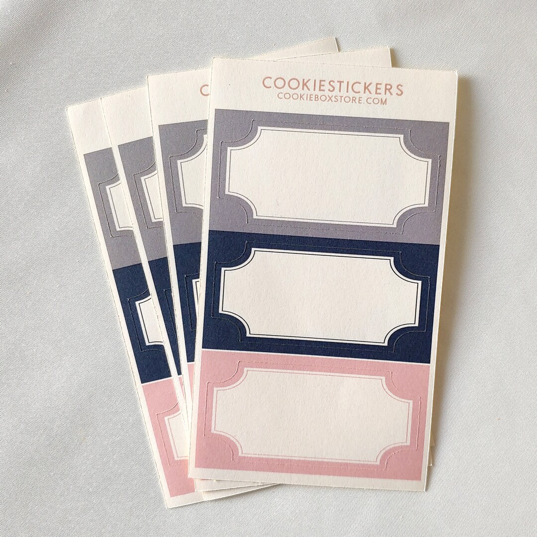 Color Block Blank Stickers Blank Labels Planner Sticker Etsy