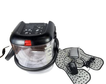 Dispositivo de crioterapia DonJoy Iceman Clear 3 con adaptador de CA, almohadilla universal y correas. LEER