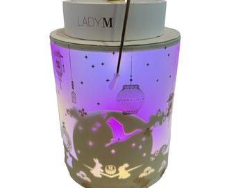 Pastel de luna con linterna de Lady M New York, luces brillantes, edición limitada 2022, sin pasteles, VIDEO