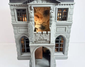Kenner 1995 Batman Forever Batmobile &90s Wayne Manor Batcave Halloween READ VTG