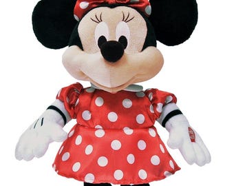 Peluche animado de Minnie Mouse de Disney, de lujo, bailando, de 15 pulgadas, vintage, 2013, VIDEO