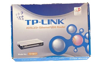 TP-Link-TD-8817 ADSL2/2+ Modem Router Ethernet USB Dual Firewall New