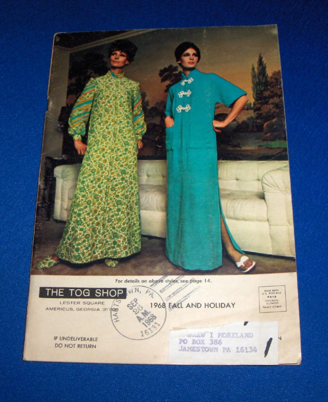 1968 THE TOG SHOP Fashion Catalog Fall and Holiday Clothing Women's