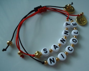 Custom Beaded bracelet, personalized bracelet, beaded bracelet, custom bracelet, initial bracelet, name bracelet, beads, mom
