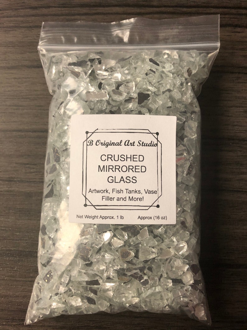 Crushed Mirror Glass for Artwork Aquariums Epoxy Resin Etsy