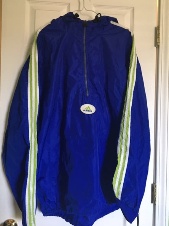 Retro Adidas quarter-zip windbreaker
