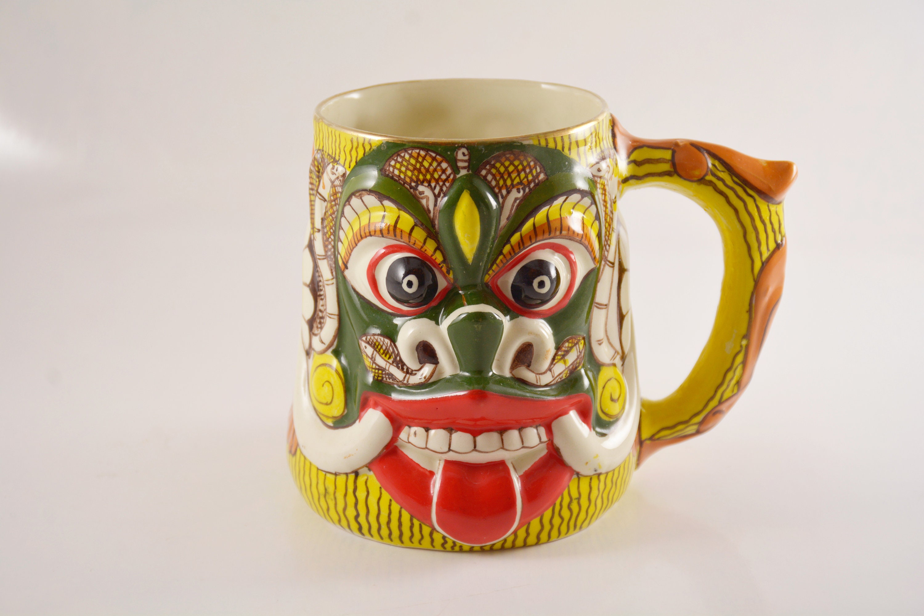 Ceylon Ceramics Dragon Mug - Etsy