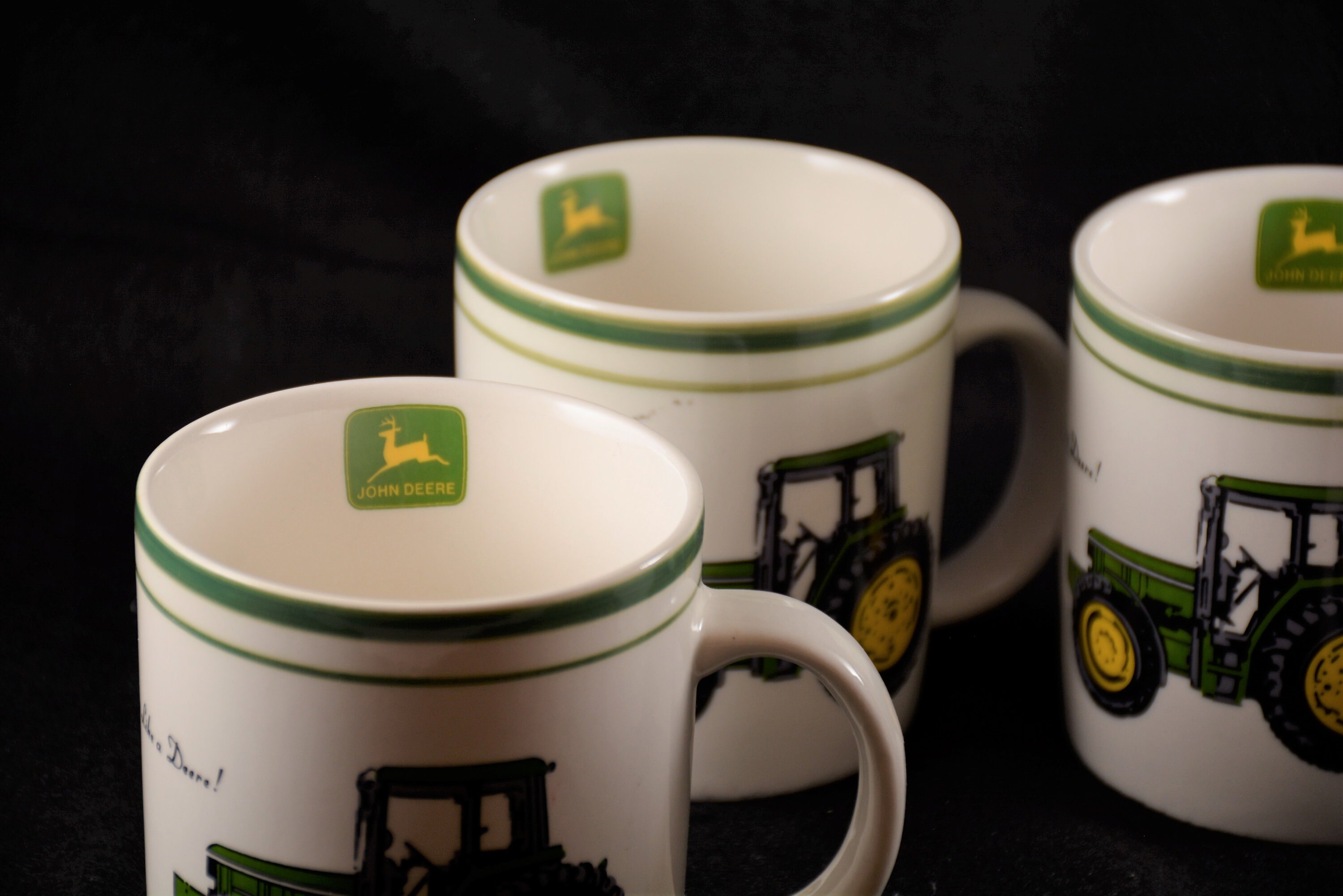 John Deere Tractor Coffee Mugs Set of 4 Etsy