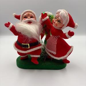 Flocked Dancing Santa Japan - Etsy