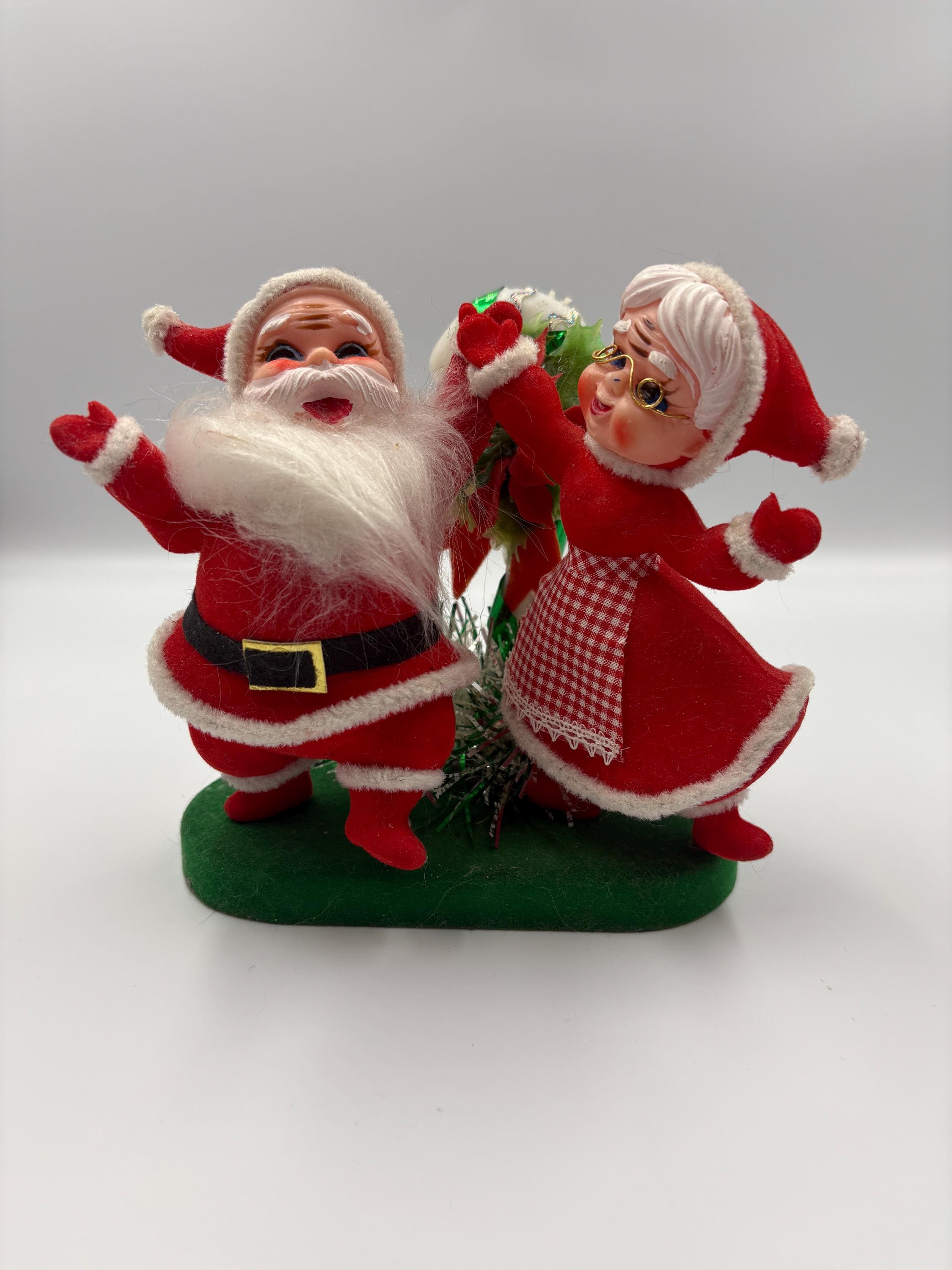 Flocked Dancing Santa Japan - Etsy