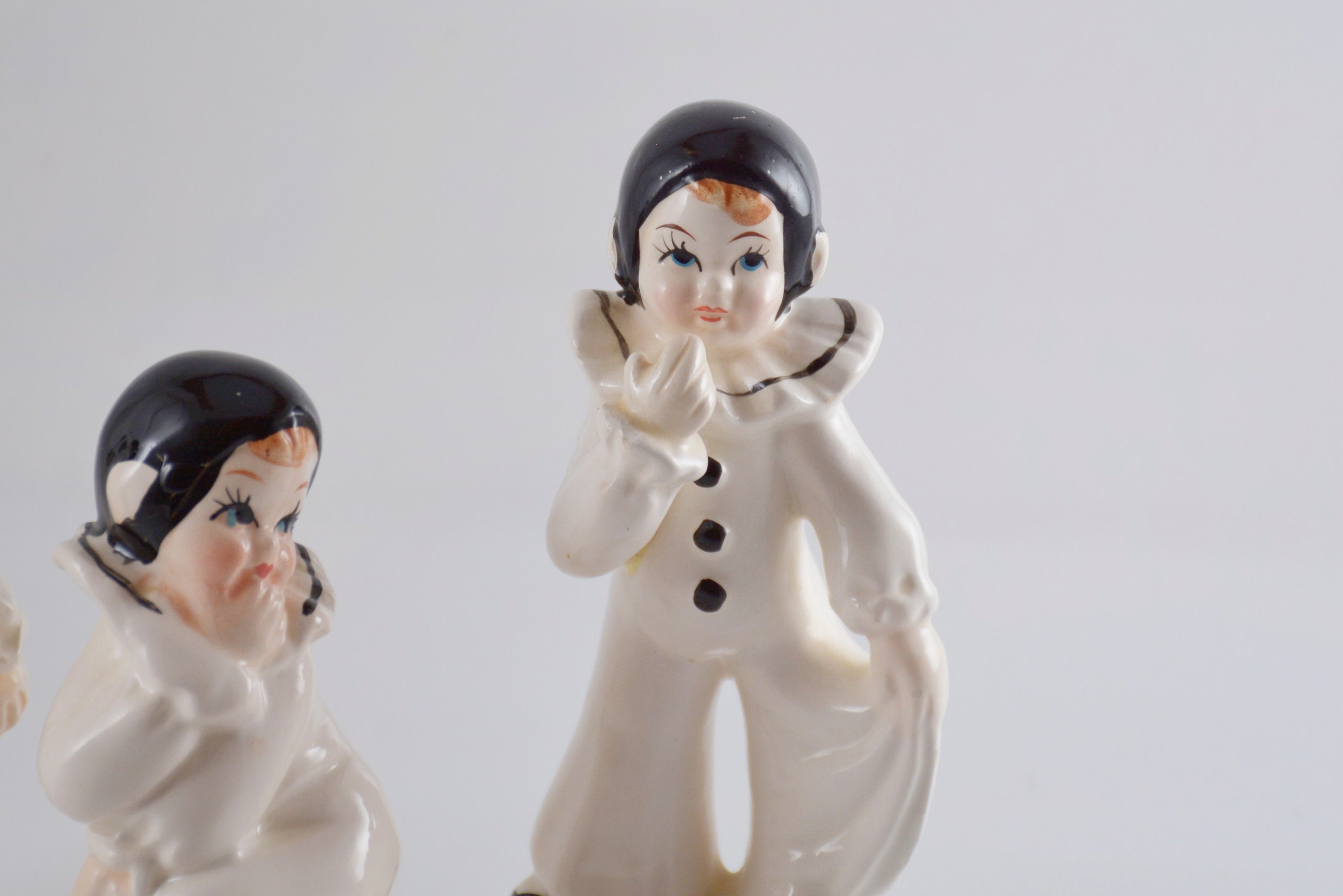 Vintage Pierrot Figurines - Lot of 3 - Etsy
