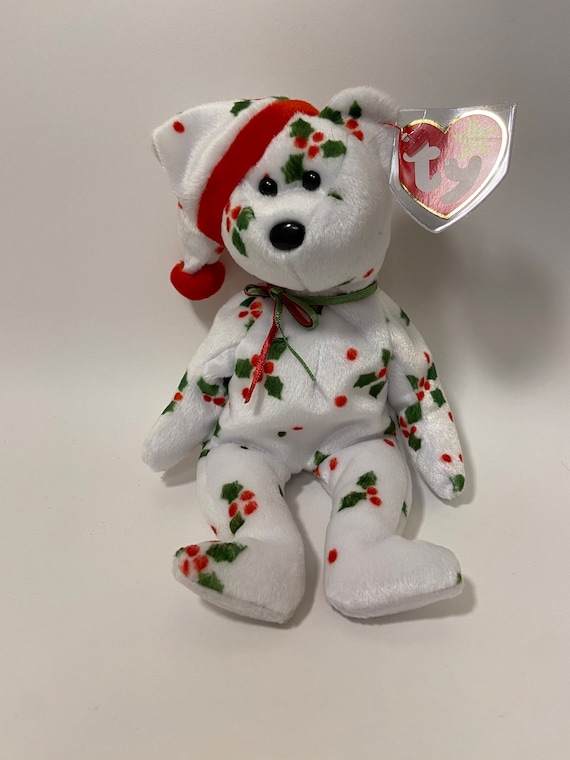 TY Beanie Babies 1998 Holiday Bear With Holly and Berries - Etsy
