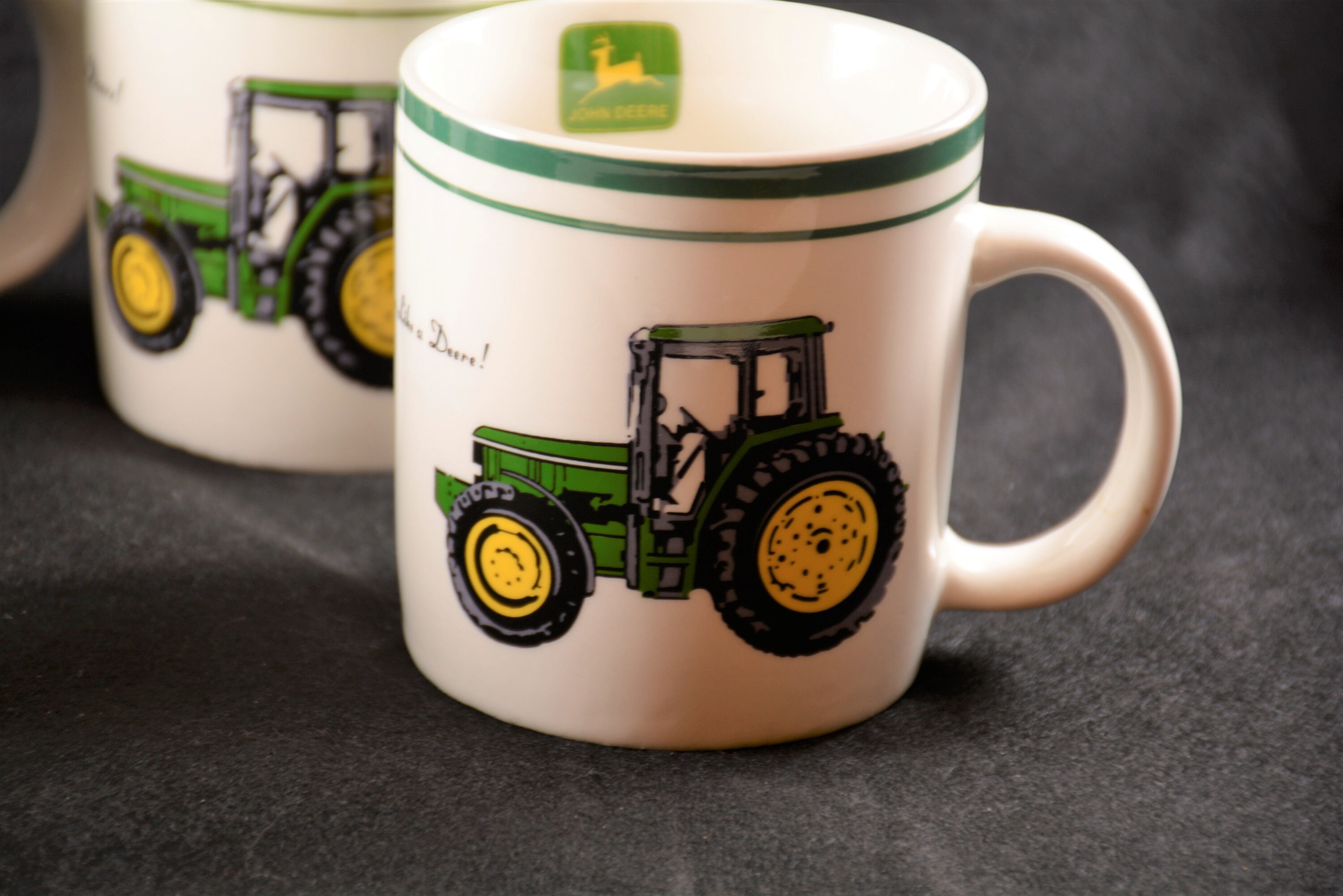 John Deere Tractor Coffee Mugs Set of 4 Etsy