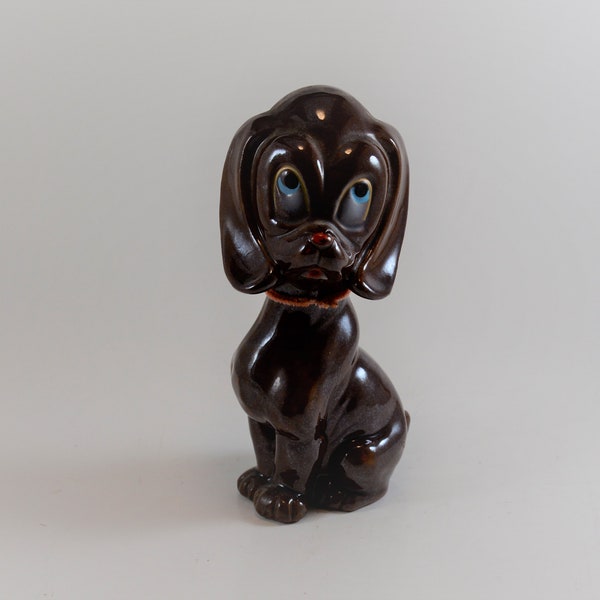 Japan Redware Hound Dog Figurine