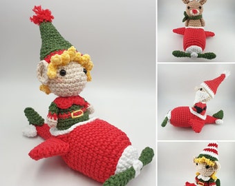 CROCHET PATTERN Santa Squadron Christmas Decorations