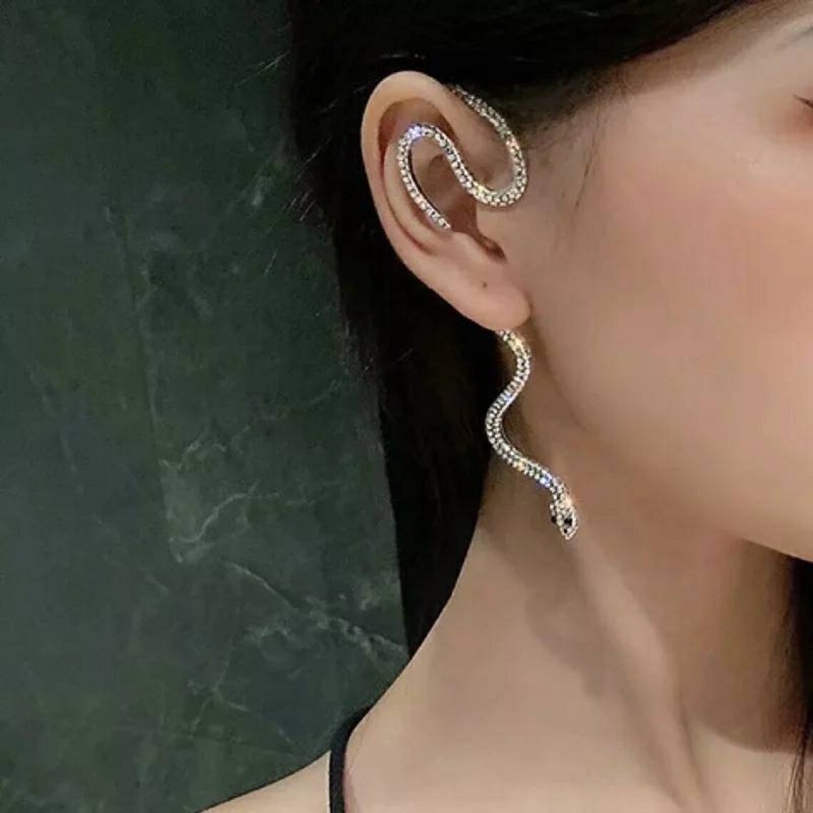Snake Ear Cuff Reptile Ear Cuff Animal Jewellery Ear Hug Etsy