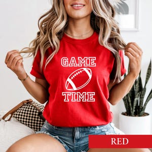 Game Time Football Shirt, School Spirit Tailgate Tee, Game Day Graphic Sweatshirt