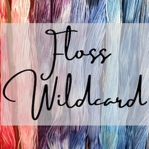 Wildcard - 6-Strand Cotton Embroidery Floss, Hand Dyed Thread, Modern Cross Stitch, Modern Embroidery, Mystery Box, Variegated Floss