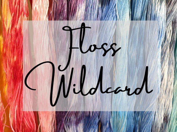 Wildcard - 6-Strand Cotton Floss, Hand Dyed Thread, Modern Cross Stitch, Embroidery, Mystery Box, Variegated Floss